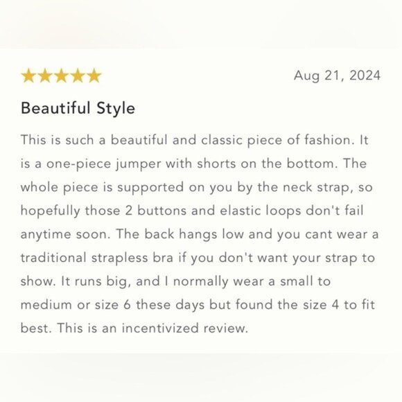 NWT Size 14 - By Anthropologie Halter Plissé Romper (NWT US$ 138) - Picture 15 of 16